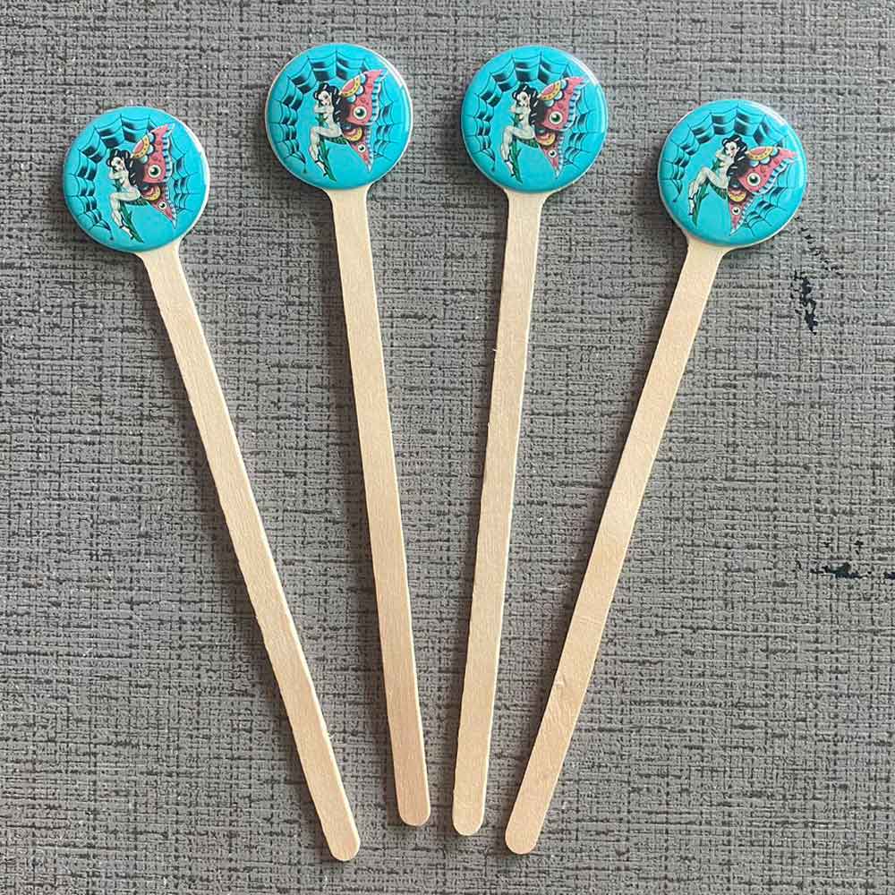 thumbnail image 2 of Coffee Stirrers Wood 200-Pack Wooden Coffee Stirrers (6 Inch) - Christmas Themed Drink Mixers For Hot/Cold Beverages Wooden Stir Sticks For Coffee 2 of 10