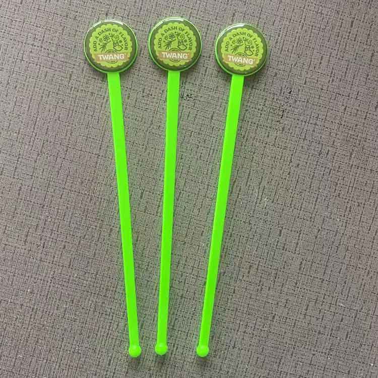 custom green drink stirrers